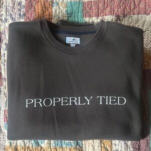 Properly Tied Gray Sweatshirt